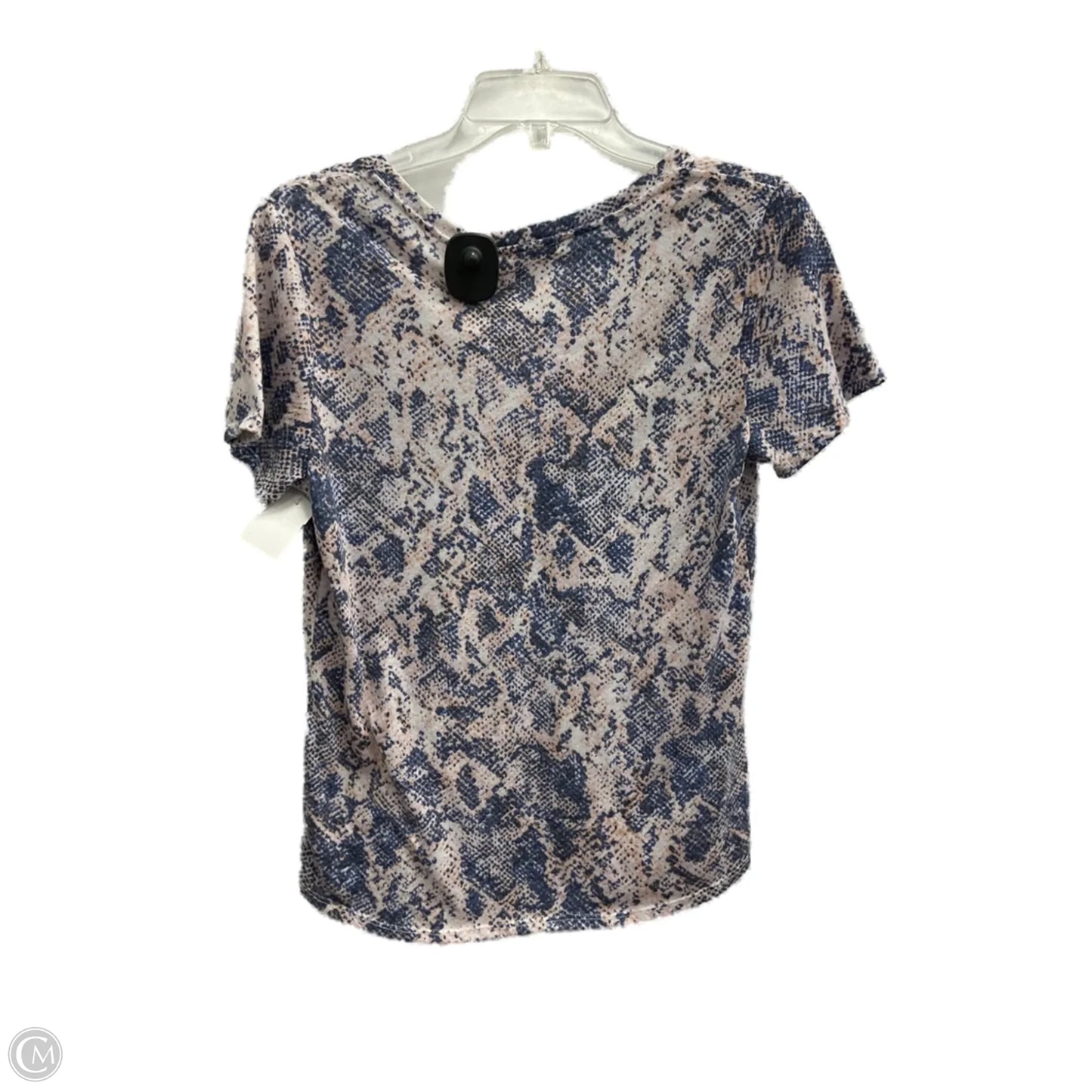 Top Short Sleeve By Socialite In Snakeskin Print, Size: S