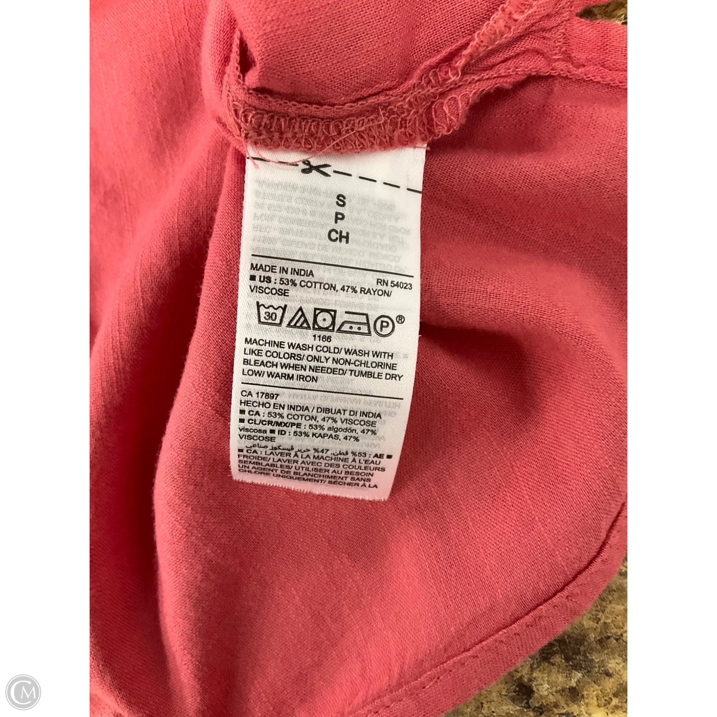 Top Sleeveless By Old Navy In Pink, Size: S