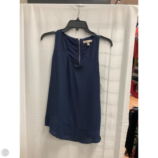 Top Sleeveless By Banana Republic In Navy, Size: Xs