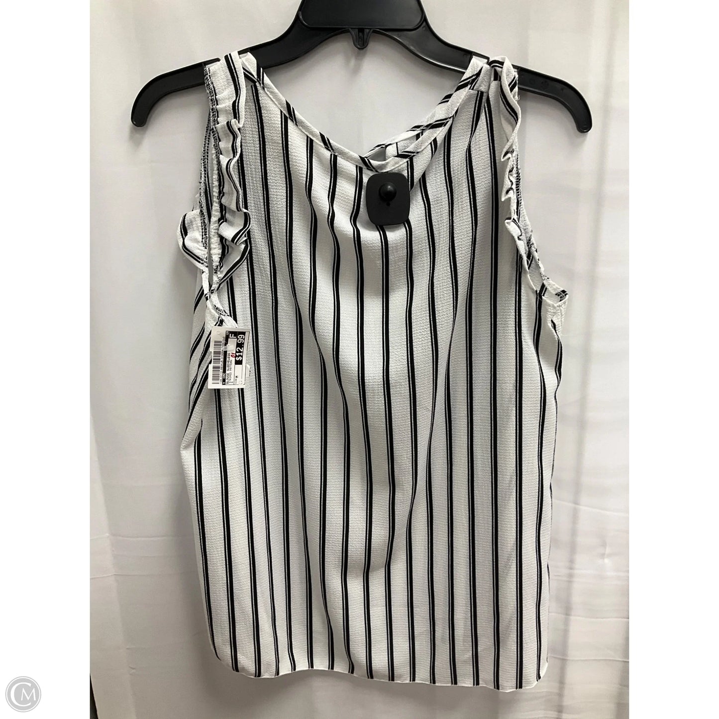 Blouse Sleeveless By Cmc In Striped Pattern, Size: M