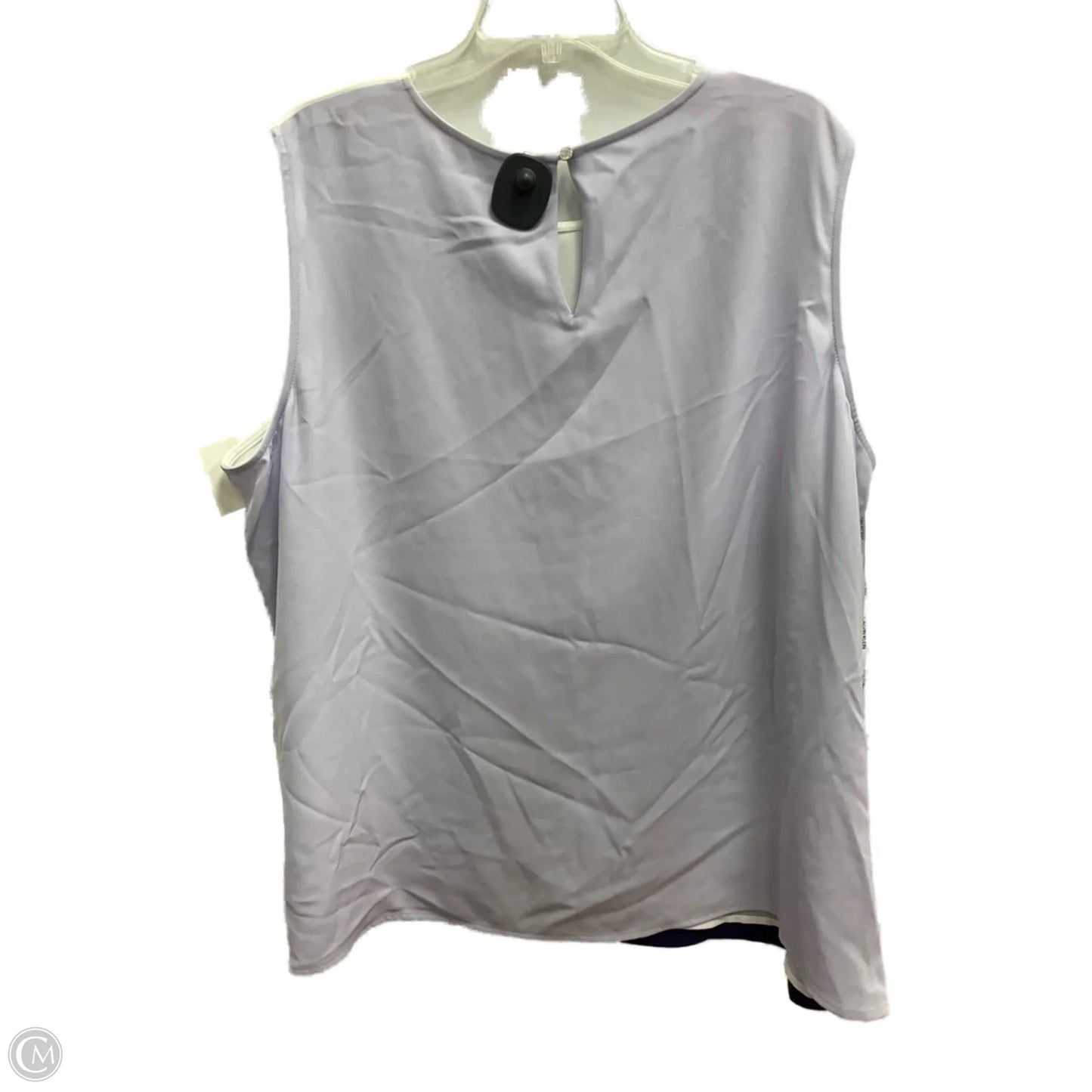 Blouse Sleeveless By Calvin Klein In Multi-colored, Size: 2x