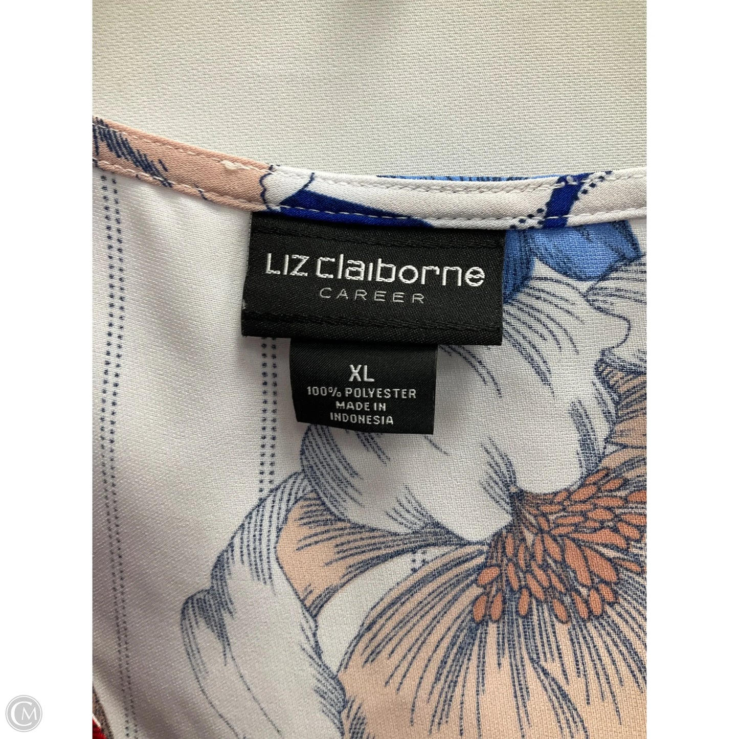 Blouse Sleeveless By Liz Claiborne In Multi-colored, Size: Xl