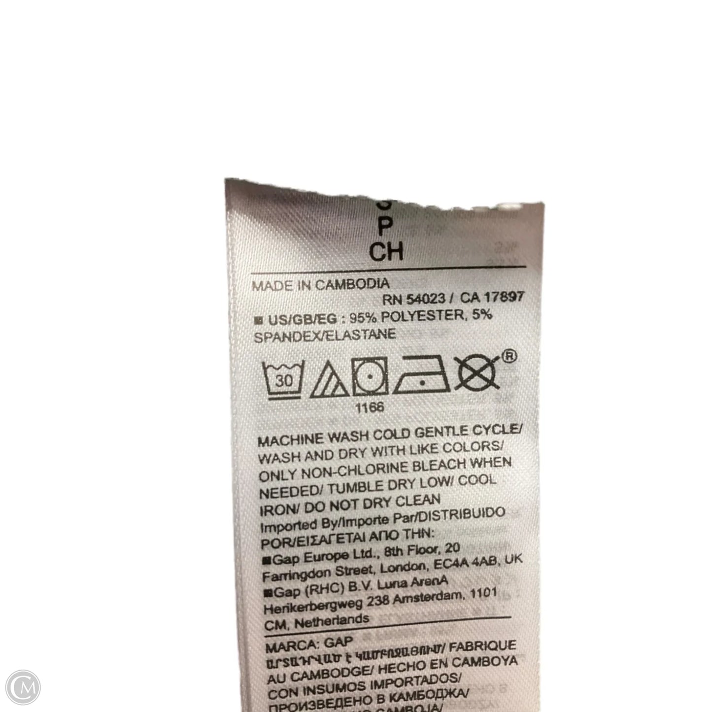 Top Short Sleeve By Gap In Green, Size: S