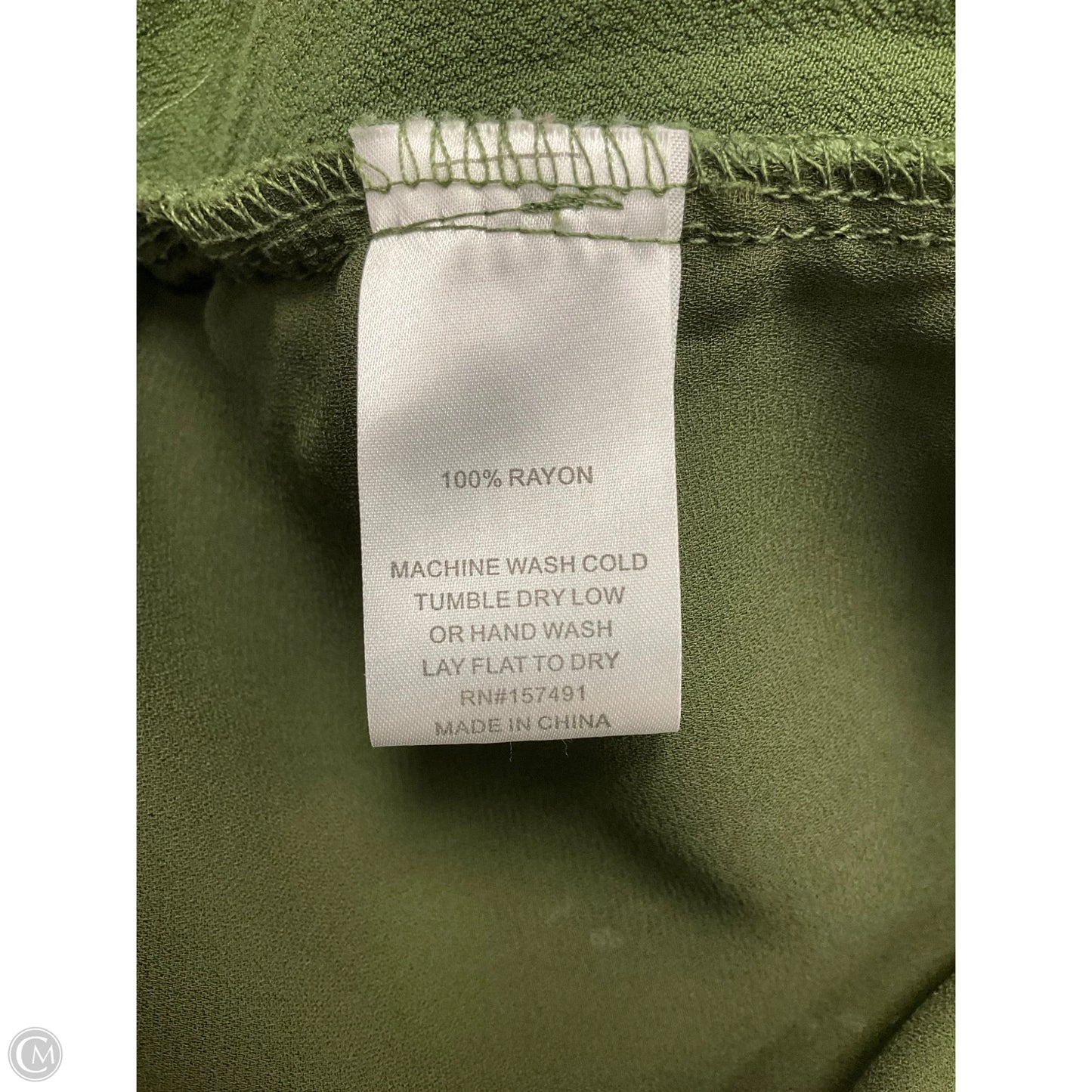 Top Short Sleeve By Clothes Mentor In Green, Size: M