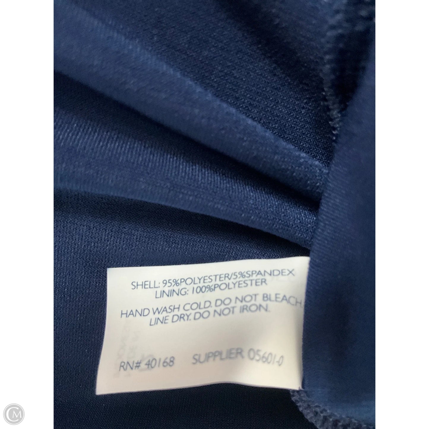 Swimsuit Top By Clothes Mentor In Navy, Size: L