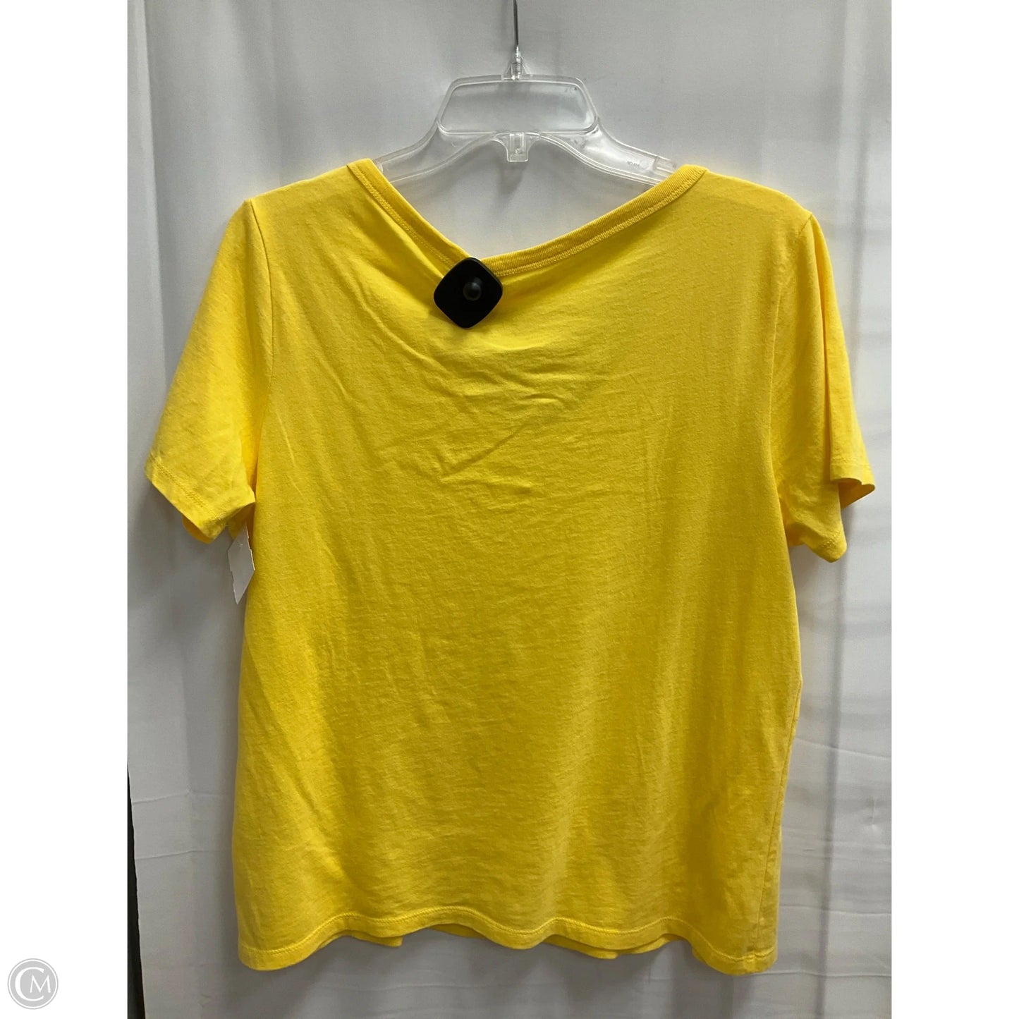 Top Short Sleeve Basic By Old Navy In Yellow, Size: M