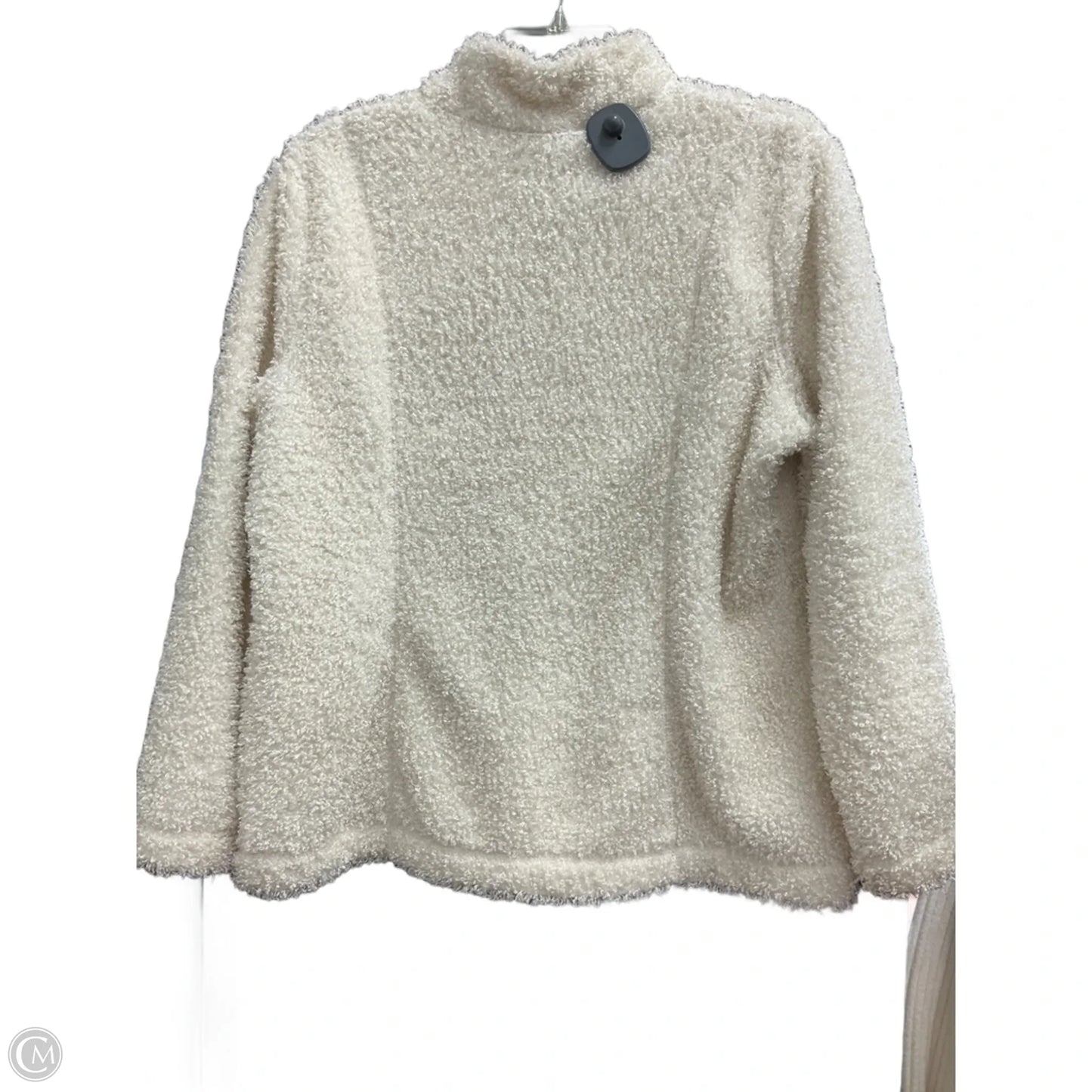 Jacket Faux Fur & Sherpa By J. Jill In Ivory, Size: Petite M