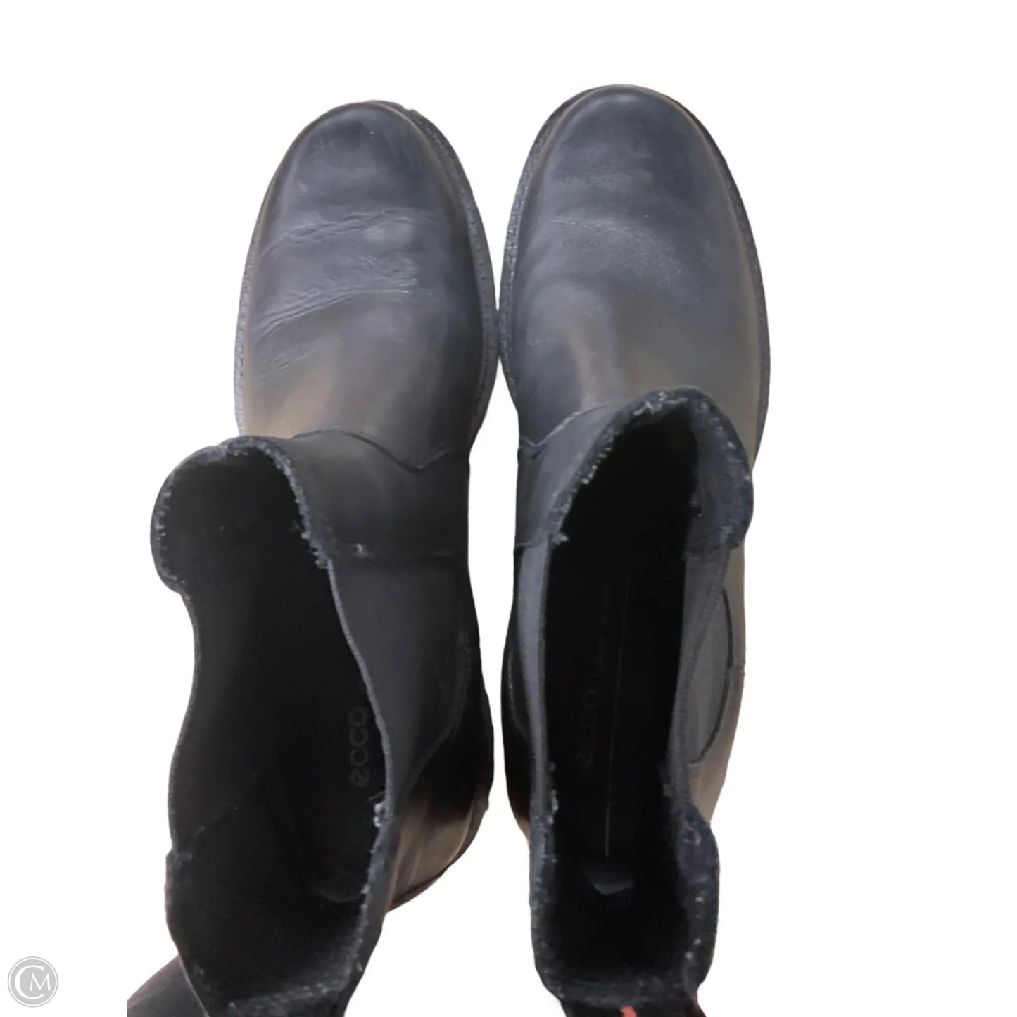 Boots Ankle Heels By Ecco In Black, Size: 8.5