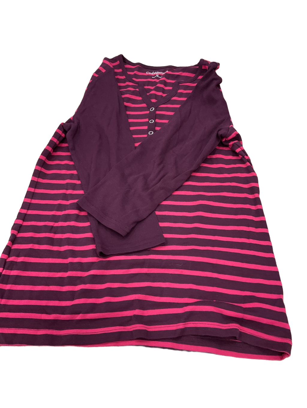 Top 3/4 Sleeve By Croft And Barrow Size: M