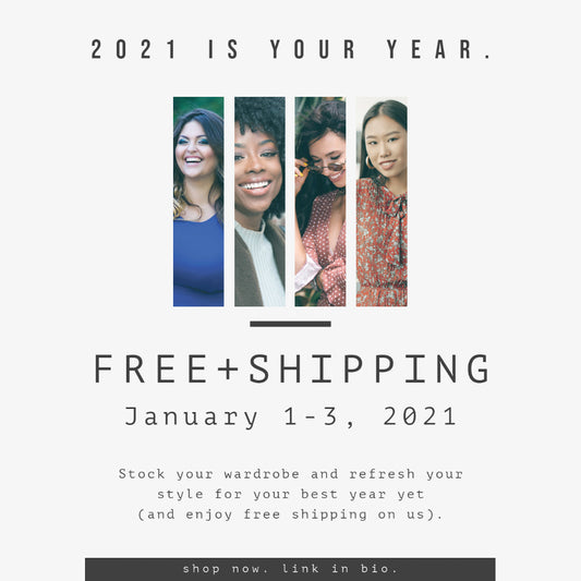 Free Shipping Sitewide Jan 1-3!