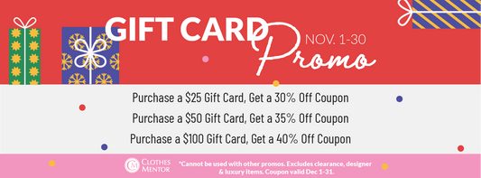 11.1 - 11.30 | Gift Card Promo!