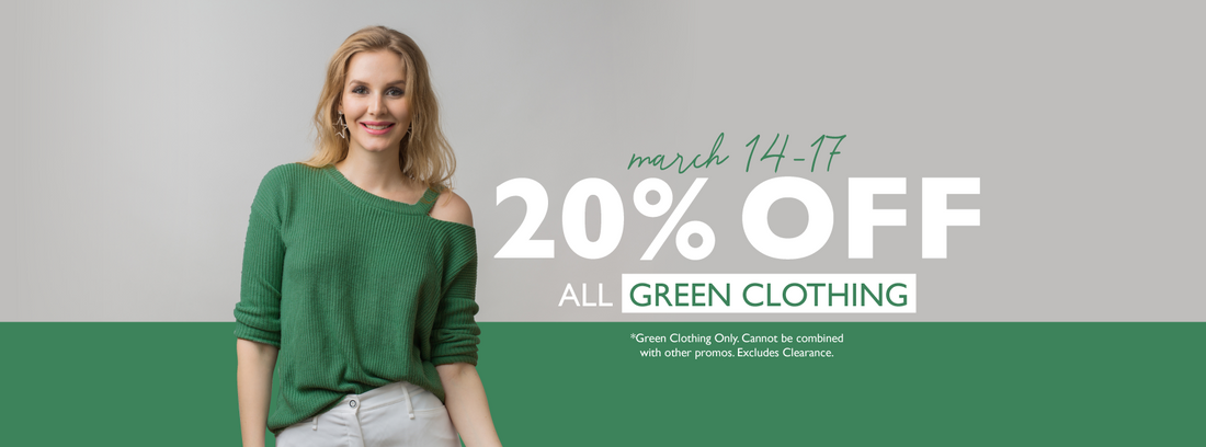 3.14 - 3.17 | 20% Off Green Clothing