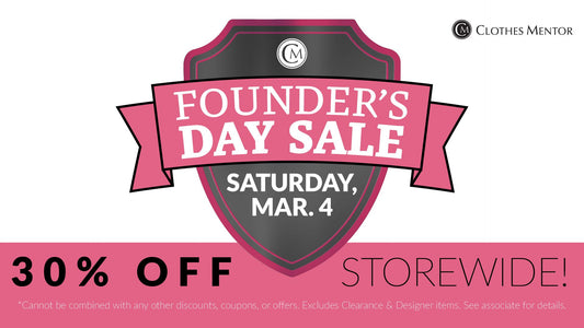 3.4 | 30% Off Semi-Annual Founder's Day Sale