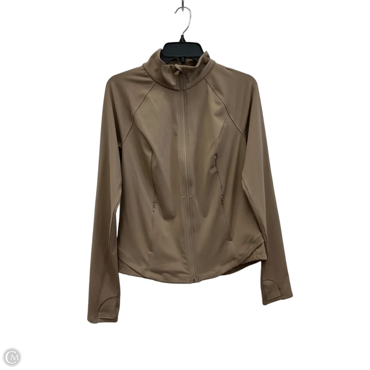 Athletic Jacket By Tek Gear In Tan, Size: M
