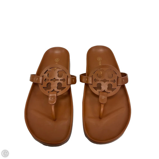 Sandals Designer By Tory Burch In Tan, Size: 9