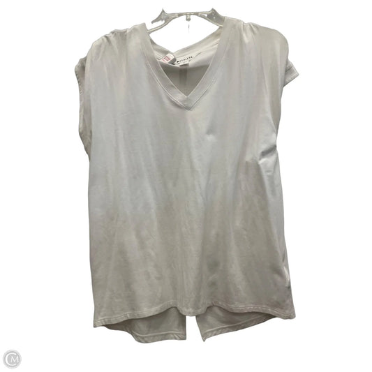Athletic Top Short Sleeve By Athleta In White, Size: Sp