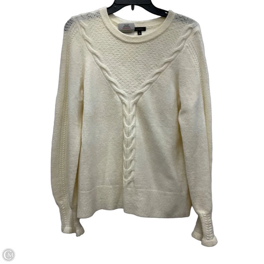 Sweater By Talbots In Cream, Size: M