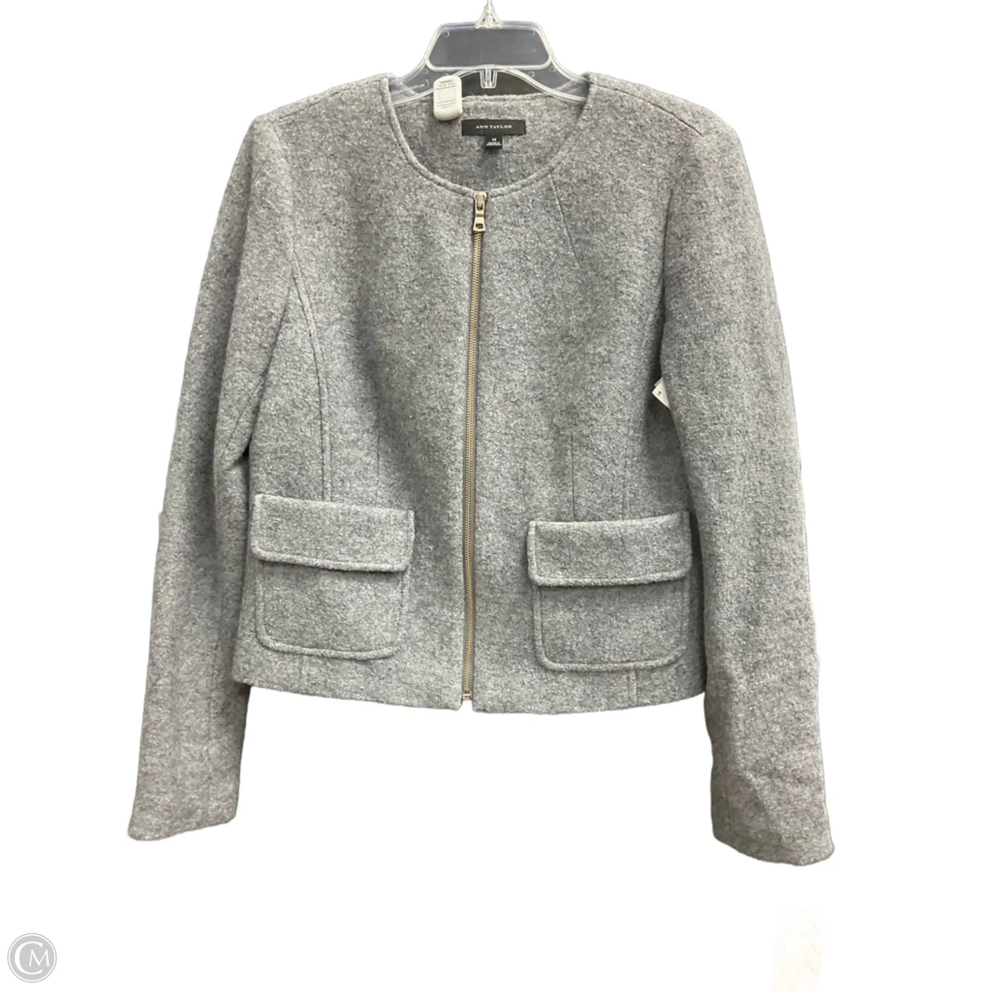 Jacket Other By Ann Taylor In Grey, Size: M