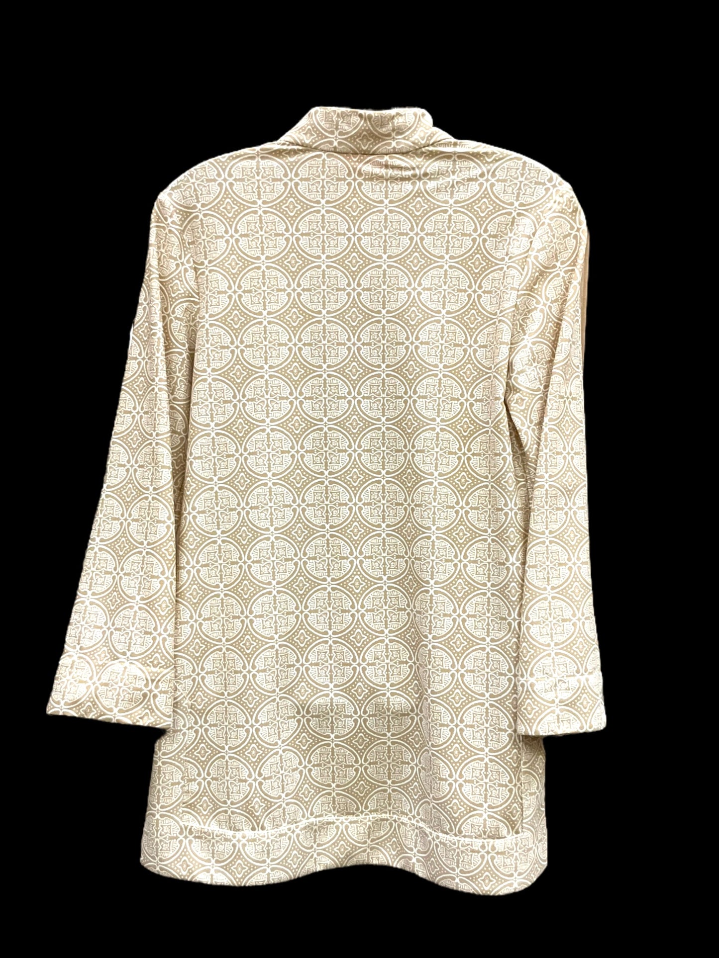 Top Long Sleeve By Jude Connally In Tan & White, Size: Xs