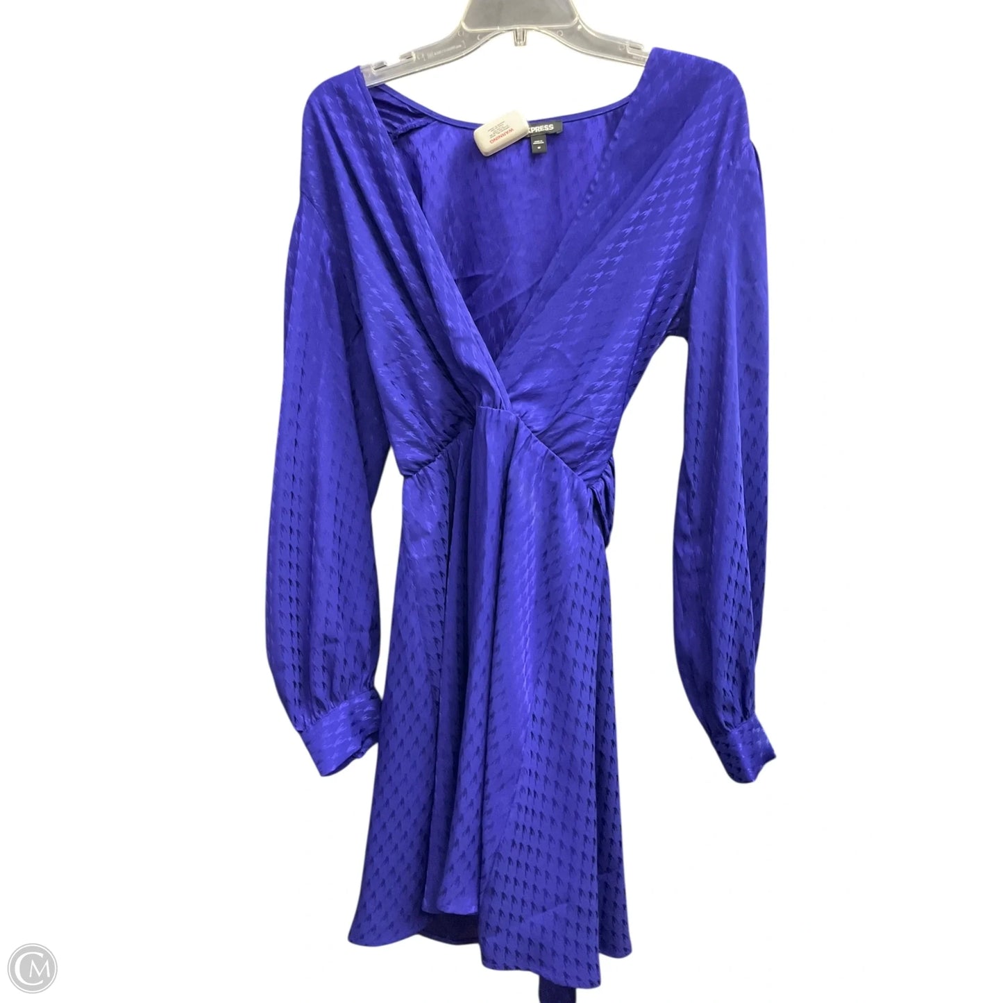 Dress Party Midi By Express In Blue, Size: M