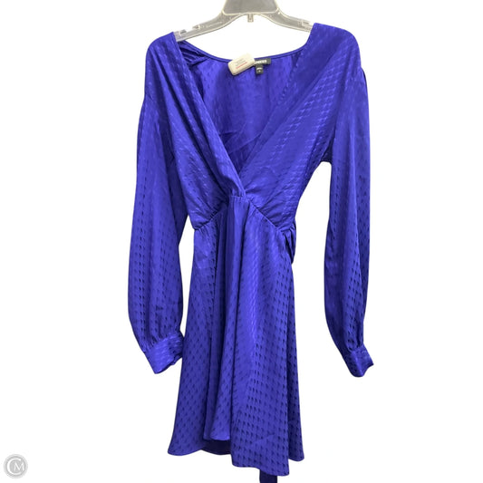 Dress Party Midi By Express In Blue, Size: M
