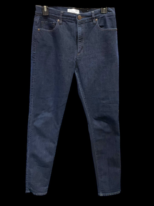 Jeans Skinny By Loft In Blue Denim, Size: 4