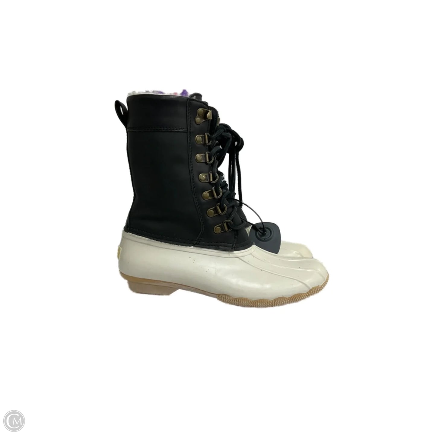 Boots Snow By Sperry In Black & White, Size: 6