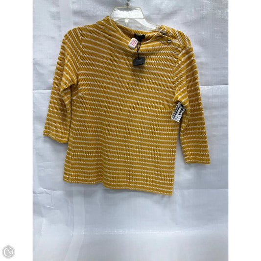 Top 3/4 Sleeve By Talbots In Yellow, Size: Sp