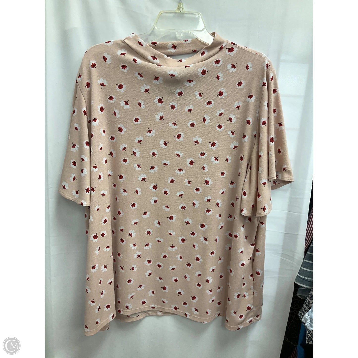 Top Short Sleeve By Worthington In Peach, Size: 2x