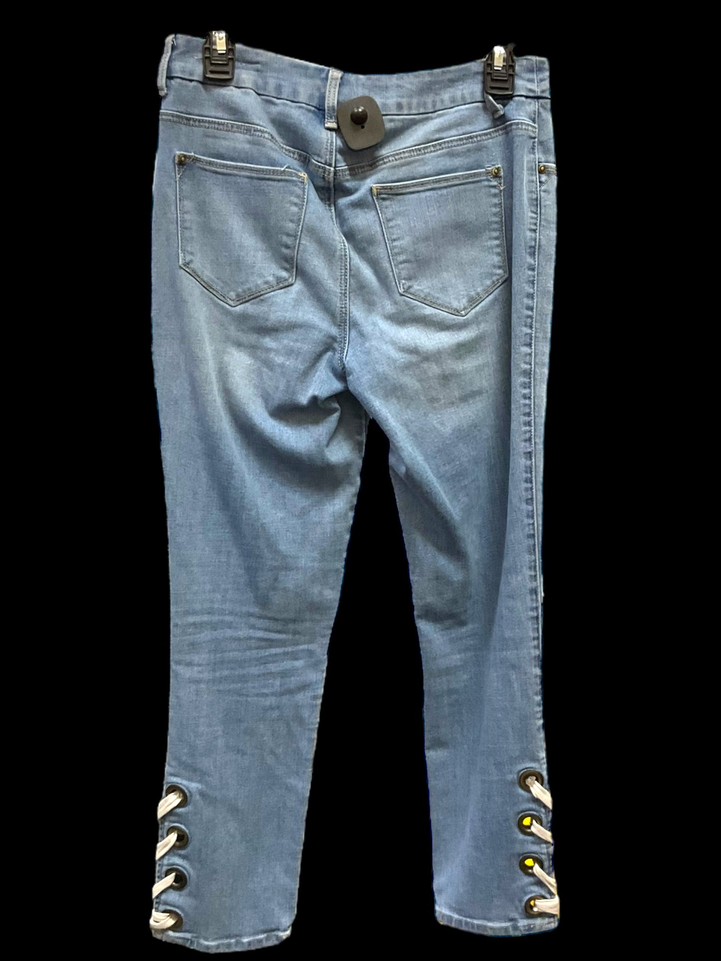 Jeans Cropped By Chicos In Blue Denim, Size: 2