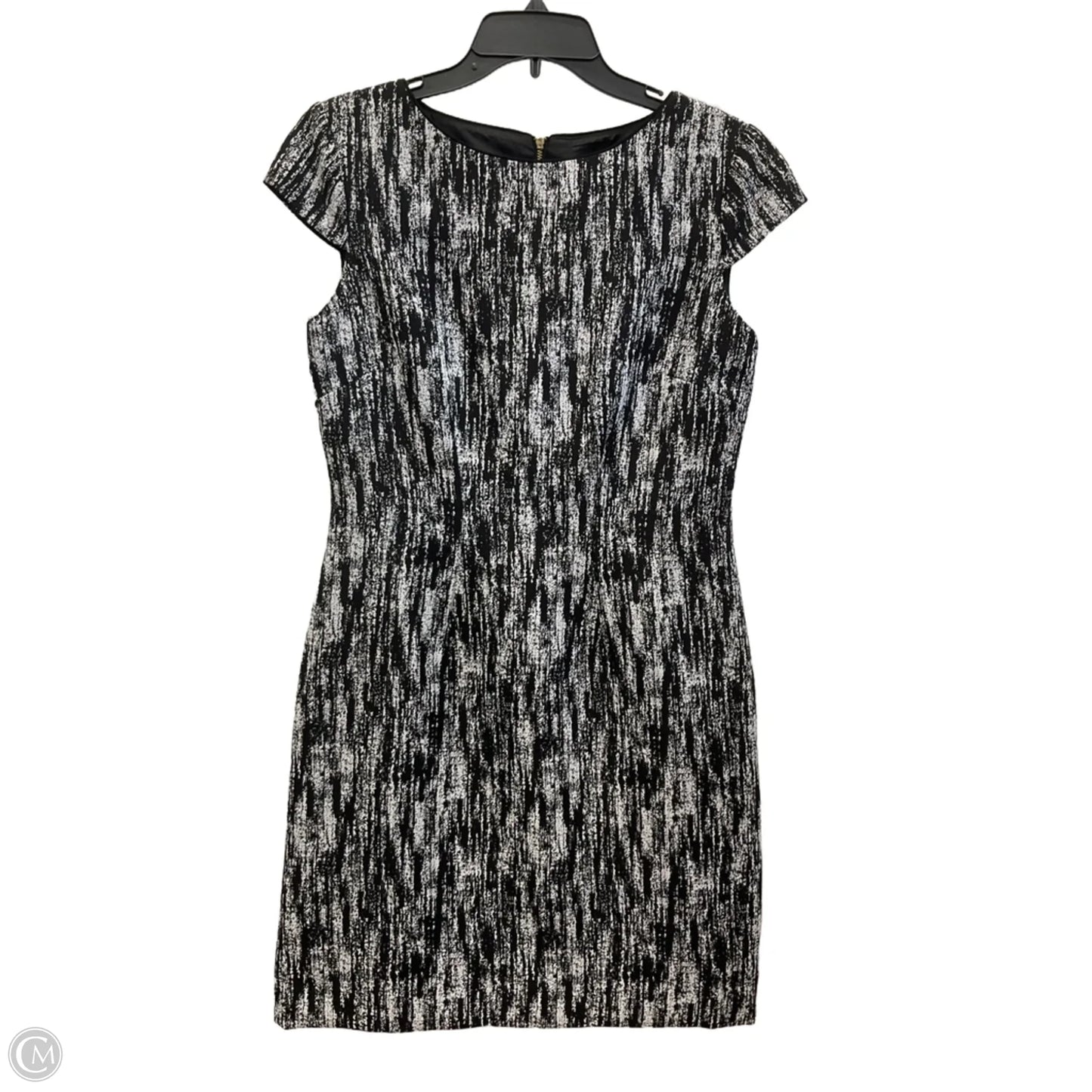 Dress Work By Tahari By Arthur Levine In Black & White, Size: 6