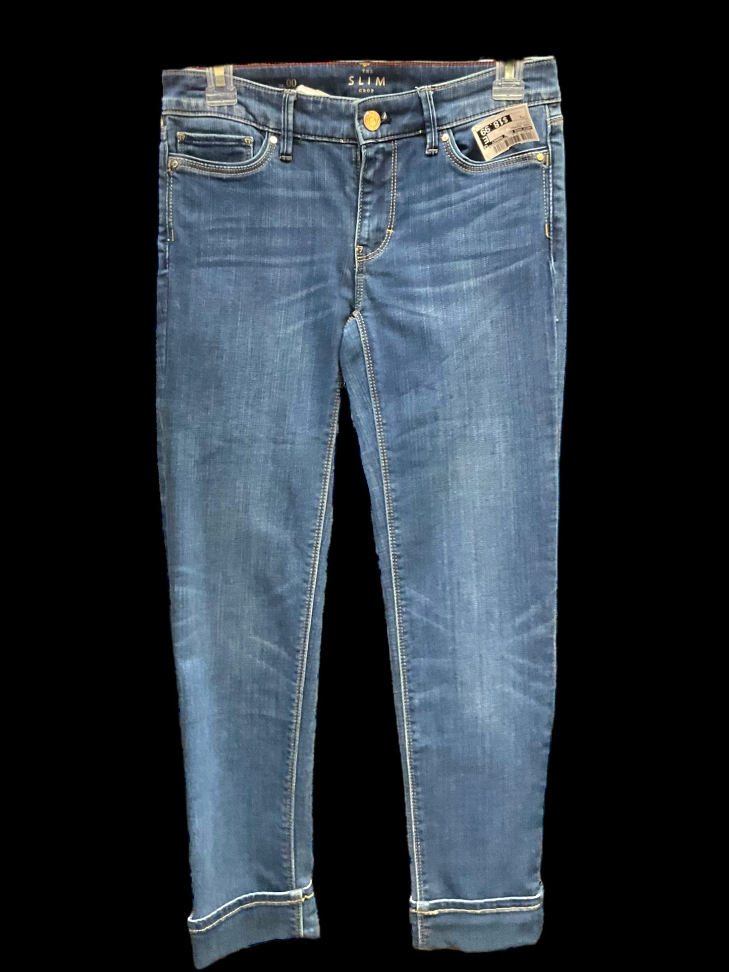 Jeans Cropped By White House Black Market In Blue Denim, Size: 0