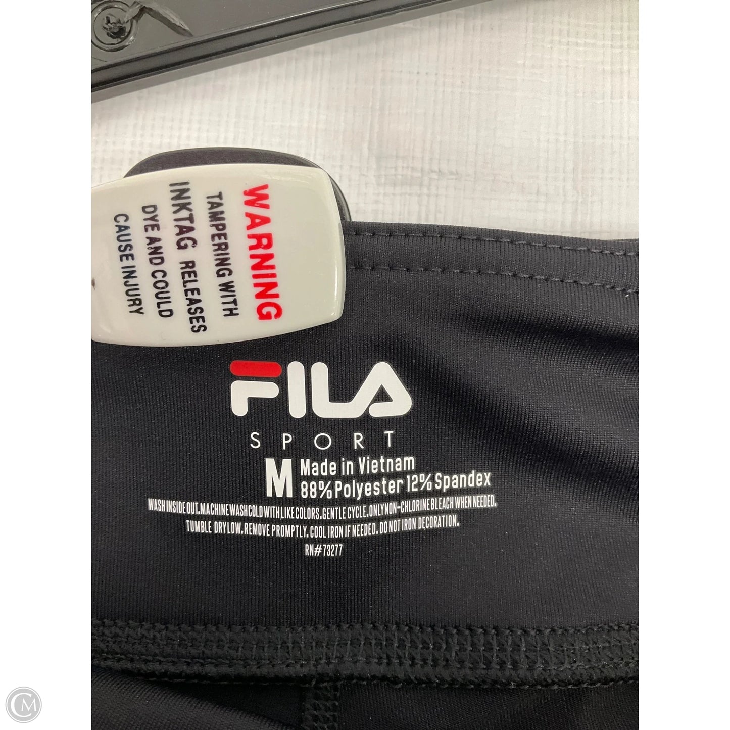 Athletic Shorts By Fila In Black, Size: M