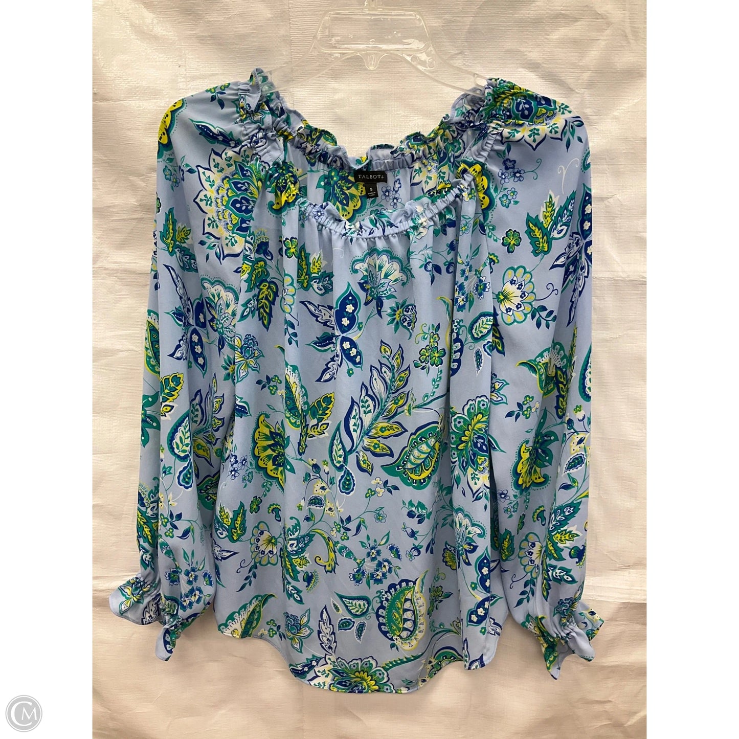 Top Long Sleeve By Talbots In Blue, Size: S