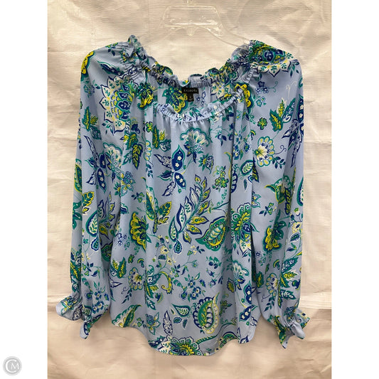 Top Long Sleeve By Talbots In Blue, Size: S