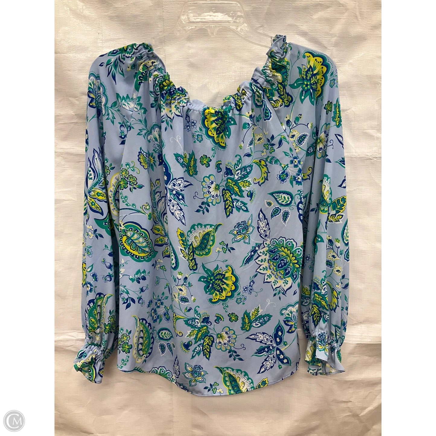 Top Long Sleeve By Talbots In Blue, Size: S