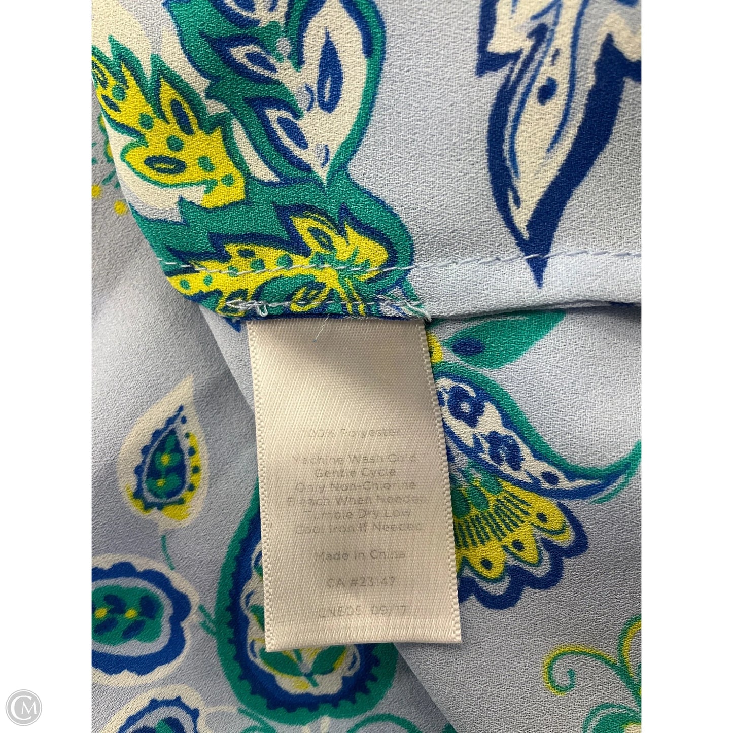 Top Long Sleeve By Talbots In Blue, Size: S