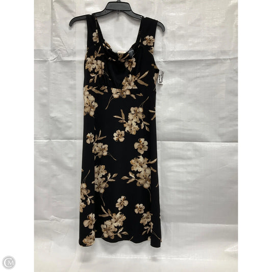 Dress Casual Midi By Axcess In Black & Tan, Size: S