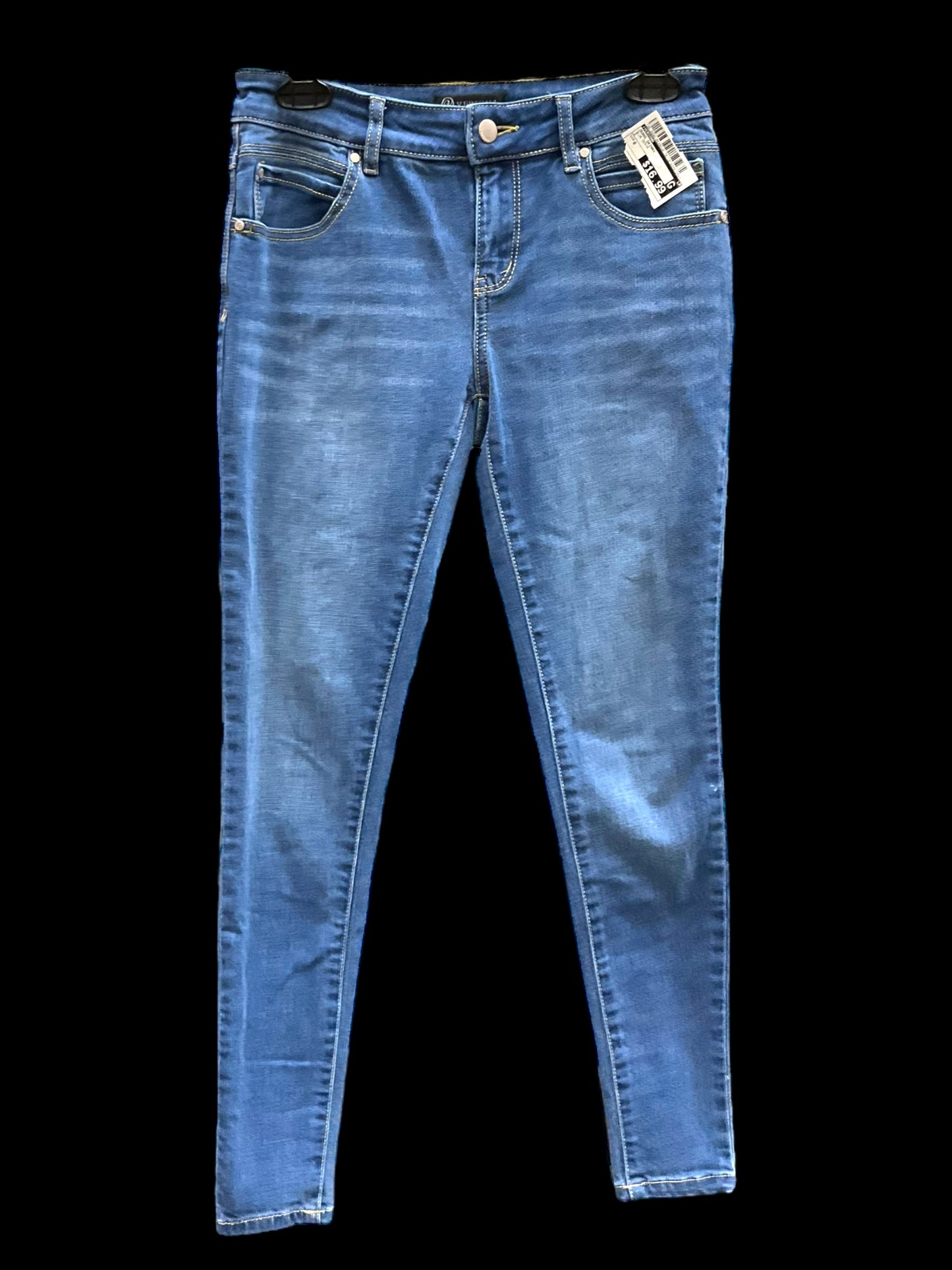 Jeans Skinny By Versona In Blue Denim, Size: 0