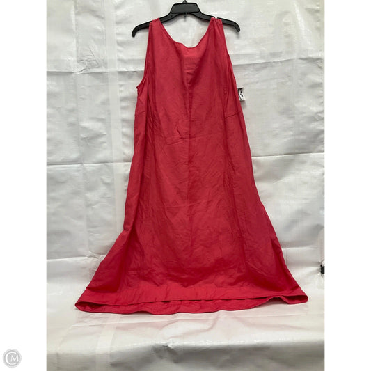 Dress Casual Maxi By J. Jill In Pink, Size: 2x