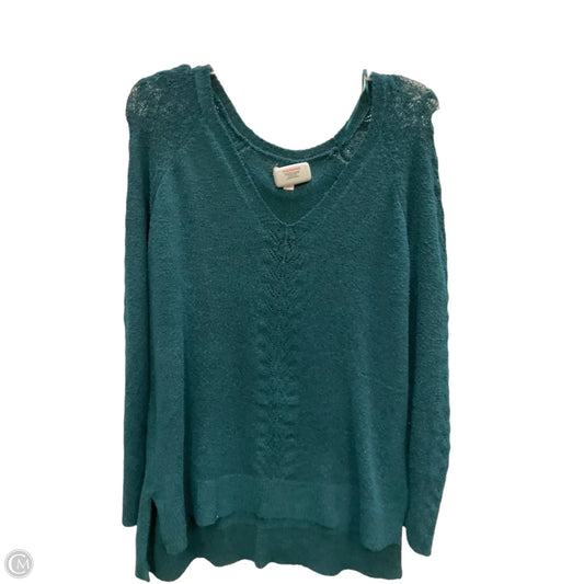 Sweater By Lc Lauren Conrad In Green, Size: L