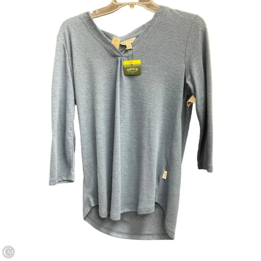 Top Long Sleeve By Orvis In Blue, Size: S