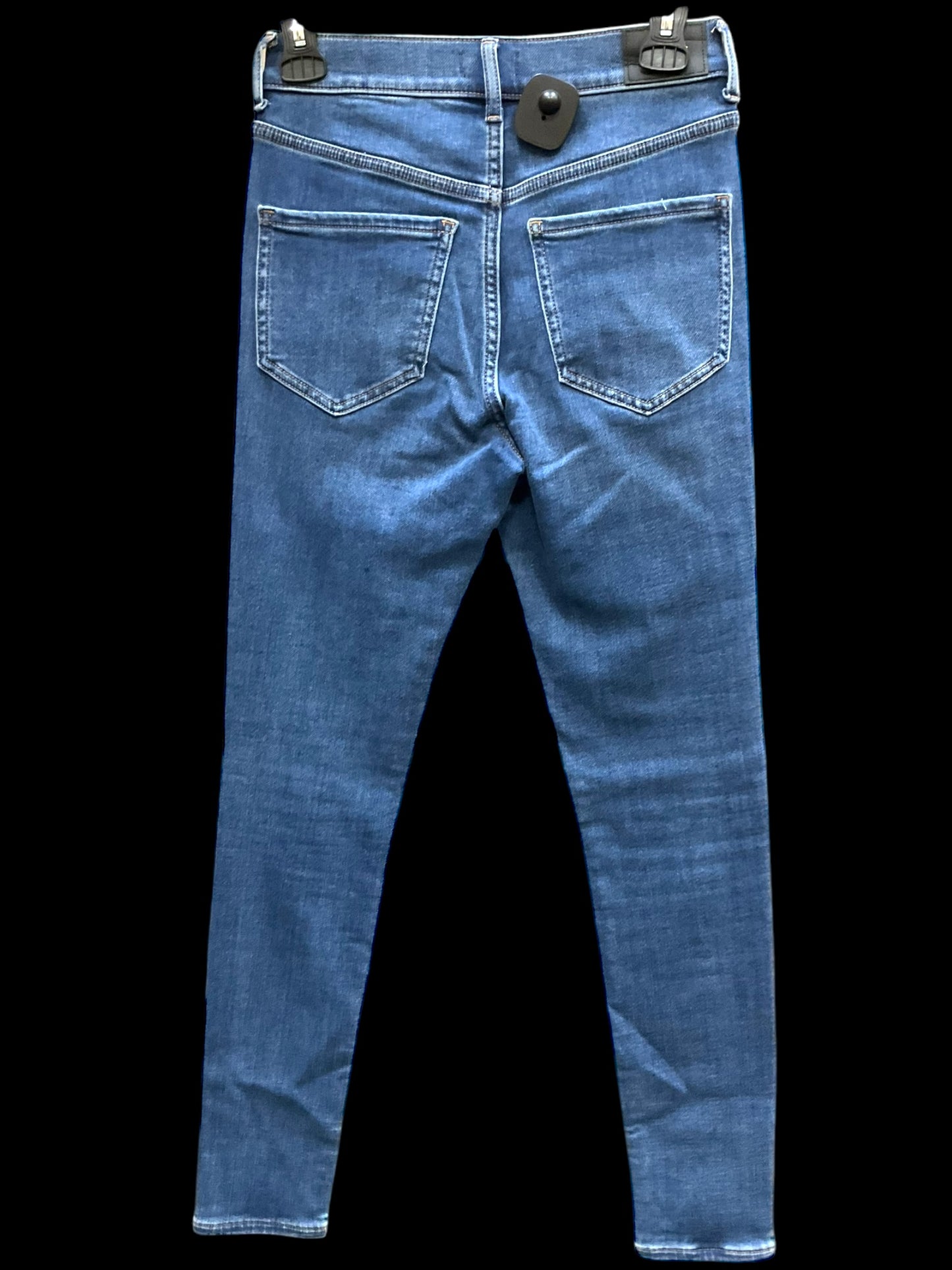 Jeans Skinny By Express In Blue Denim, Size: 0