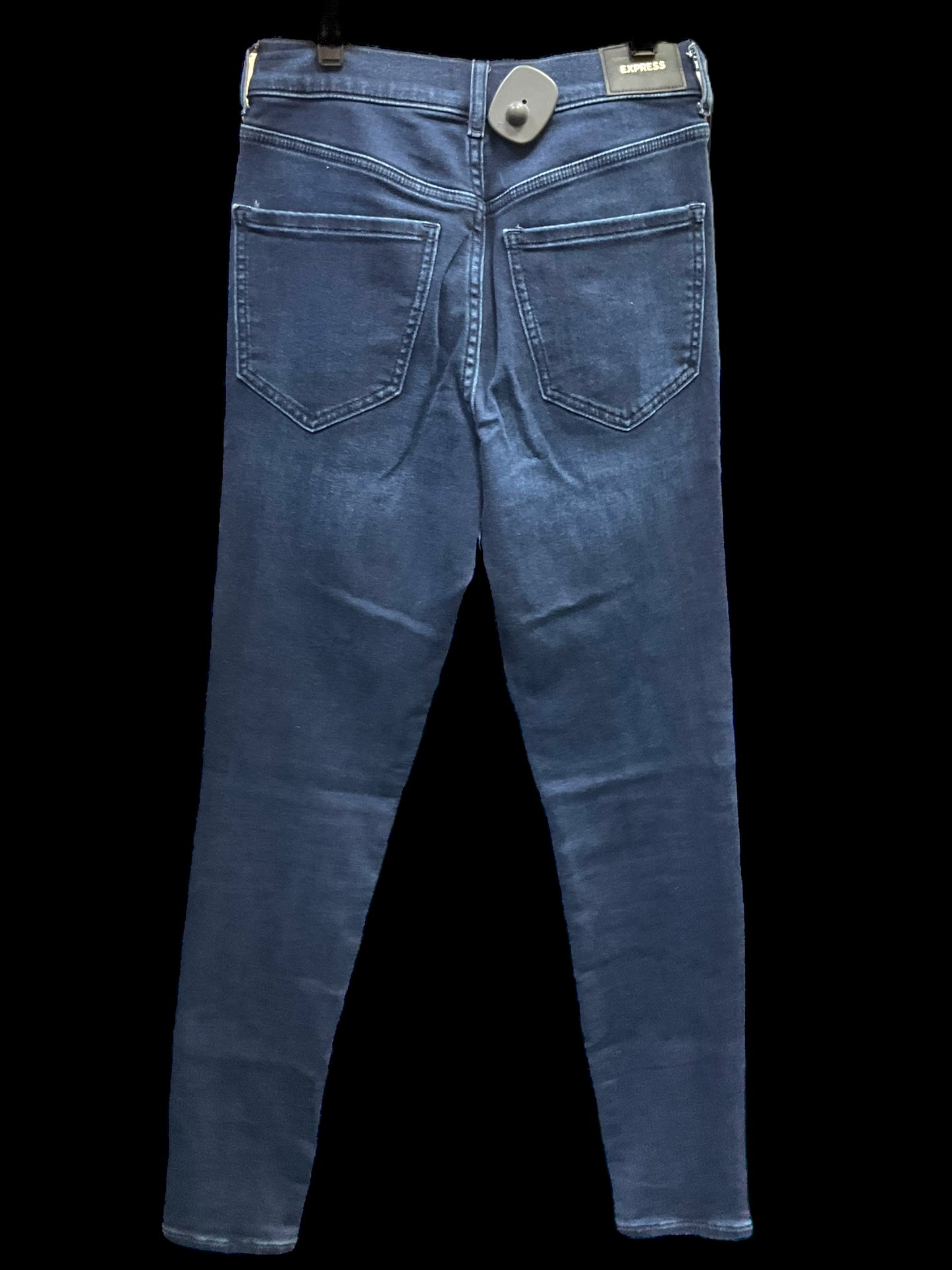 Jeans Skinny By Express In Blue Denim, Size: 0