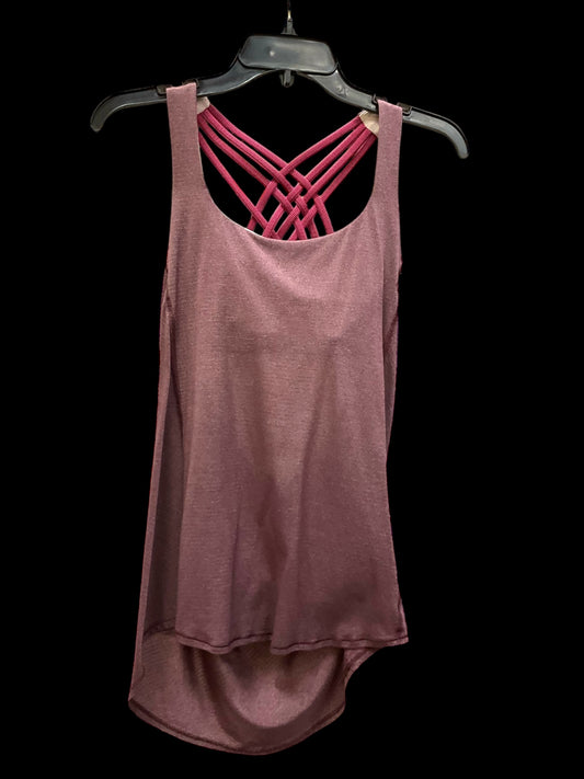 Athletic Tank Top By Lululemon In Maroon, Size: 6