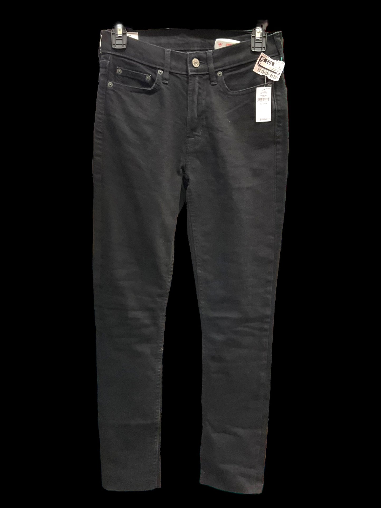 Jeans Skinny By Gap In Black Denim, Size: 0