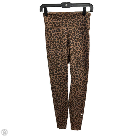 Athletic Leggings By Nike Apparel In Animal Print, Size: Xs