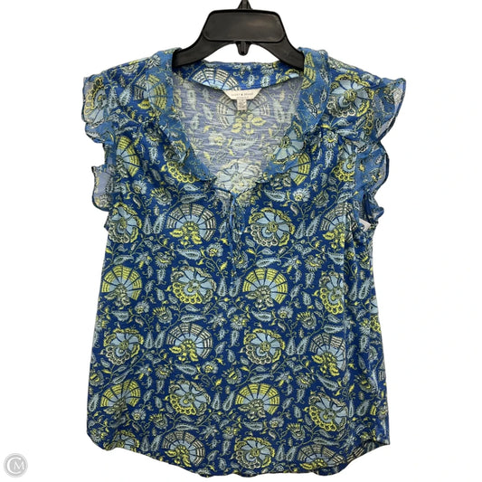 Top Sleeveless By Lucky Brand In Blue, Size: L