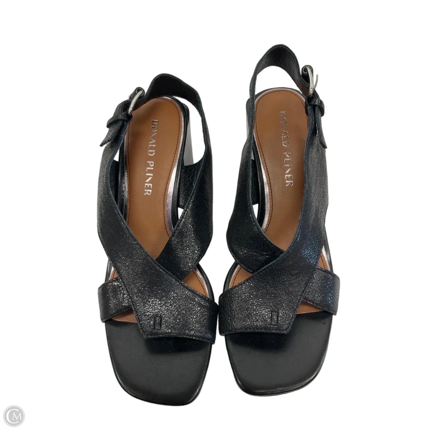 Sandals Heels Wedge By Donald Pliner In Black, Size: 8