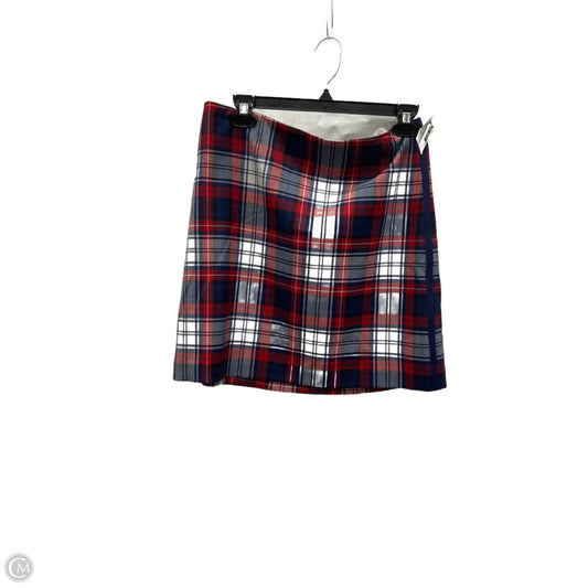 Skirt Mini & Short By Vineyard Vines In Plaid Pattern, Size: 10